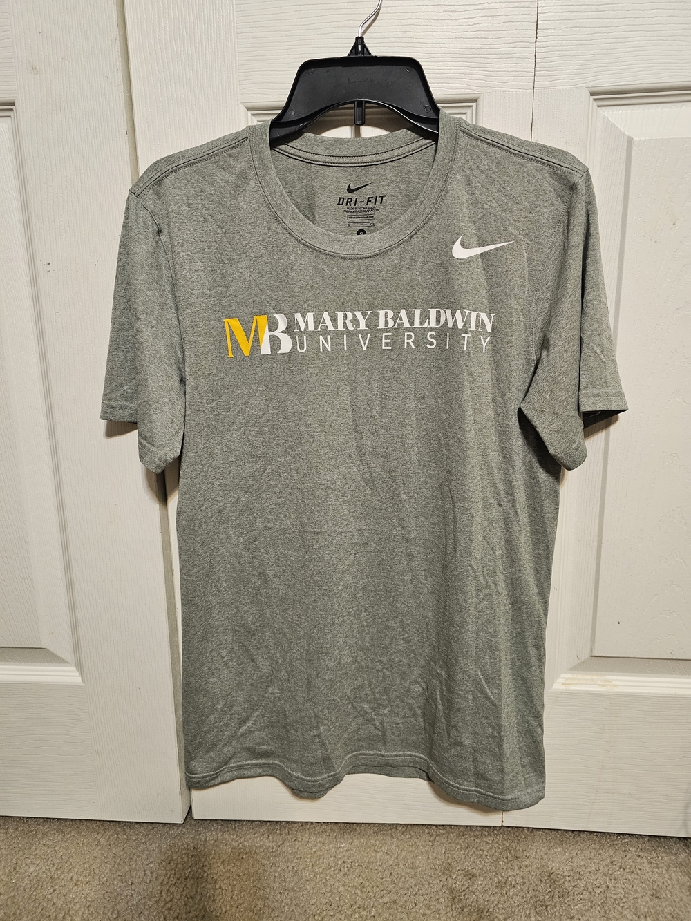 Nike Gray Mary Baldwin University Dri-FIT Short Sleeve Tee